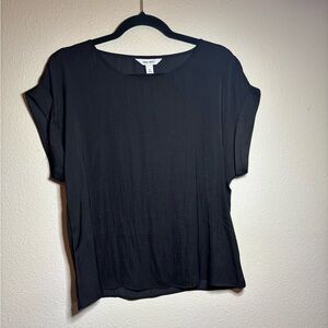 Nine West Women's Elegant Black Short Sleeve Top